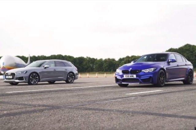 BMW M3 CS срещу Audi RS4 Avant на пистата (ВИДЕО)