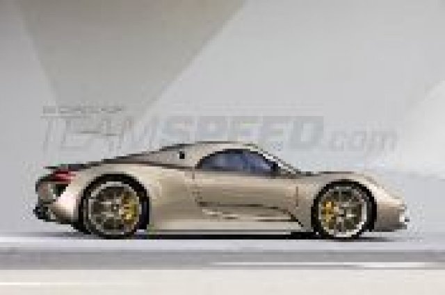 Компютърен образ на новото Porsche 918 Spyder