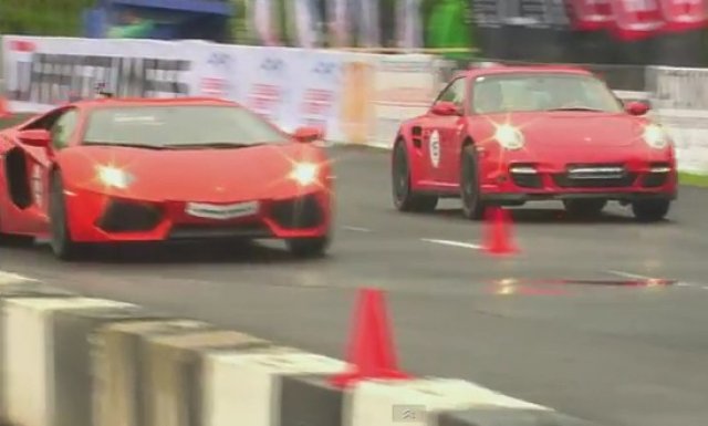 Lamborghini Aventador VS Switzer Porsche 911 Turbo