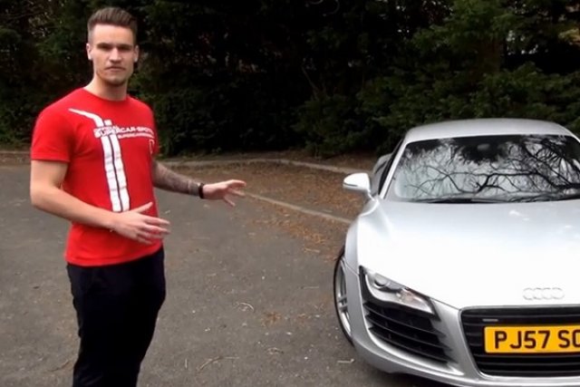 Audi R8 с пари от YouTube