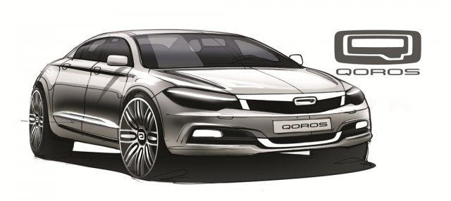 Qoros показа скици на бъдещия си модел