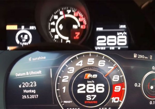 Ferrari със 780 коня срещу Audi с 802 (ВИДЕО)