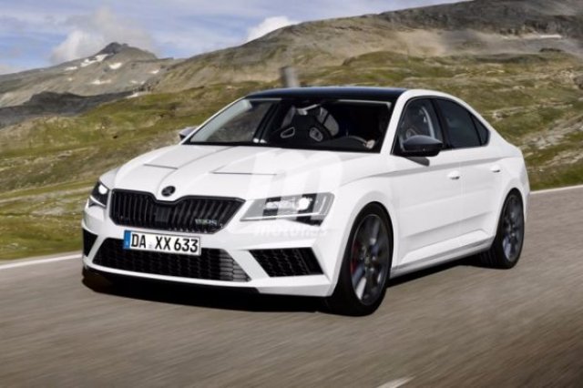 Първи снимки на Skoda Superb RS