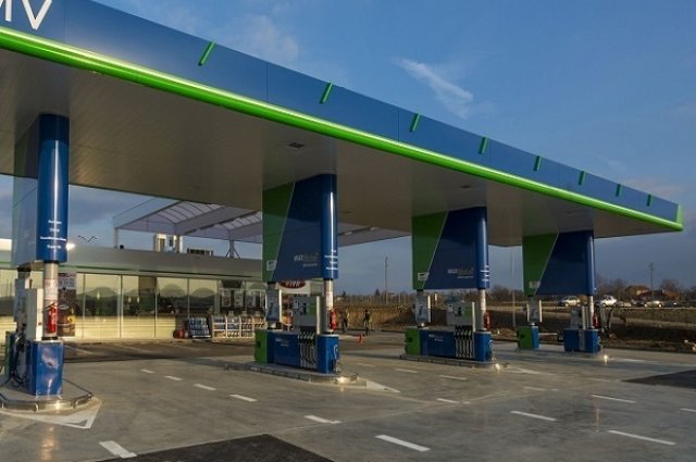 Първата бензиностанция в новия участък на 