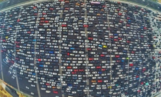 Задръстване в Китай