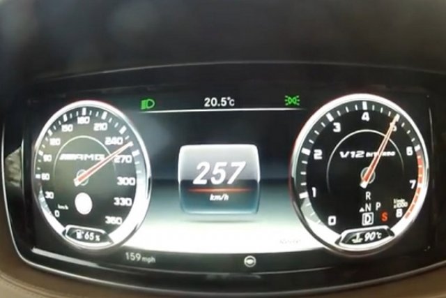0-257 км/час с новия S65 AMG