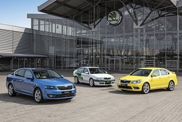 Skoda празнува 20 години от пускането на новата Octavia