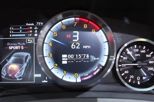 Зад волана на Lexus RC F