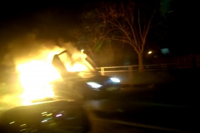 Надрусан унищожи служебно Lamborghini Murcielago