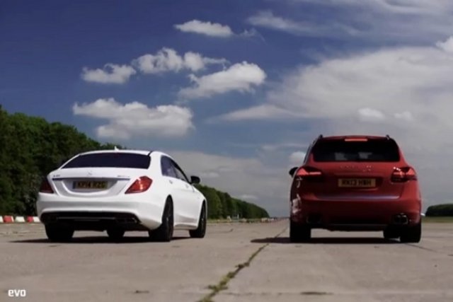 Porsche Cayenne Turbo S vs. Mercedes S63 AMG