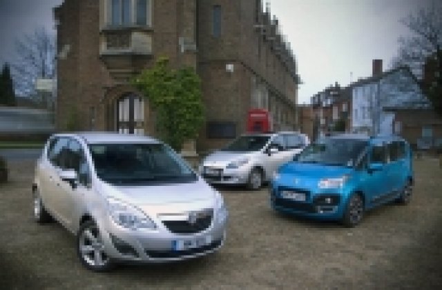 MPV надпревара – Opel Meriva vs Renault Scenic vs Citroen C3 Picasso