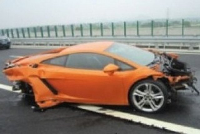 Lamborghini Gallardo след тест на журналист