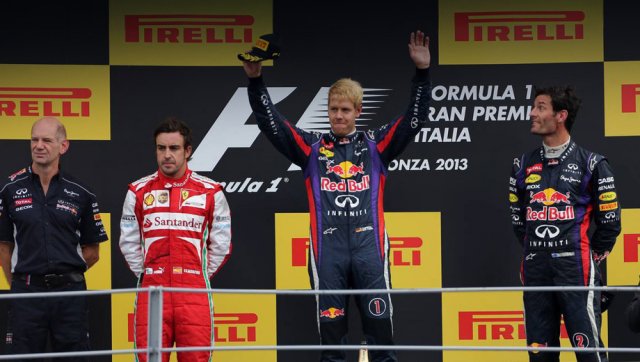 Фетел безмилостен и в Гран при на Италия