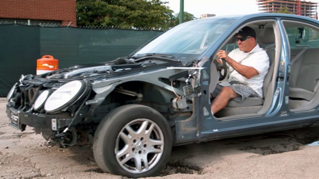 Доказано - на лош път въздушата възглавница се отваря