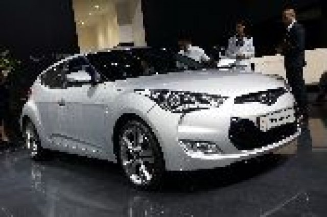 Щандът на Hyundai във Франкфурт