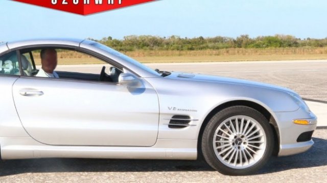 Колко вдига Mercedes-Benz SL55 AMG без ограничител на скоростта