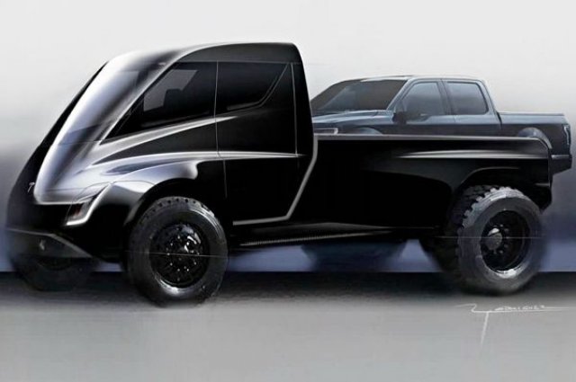 Пикапът на Tesla ще бъде в космически стил