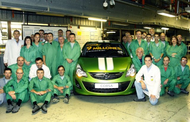 Заводът в Сарагоса произведе девет милионната Corsa