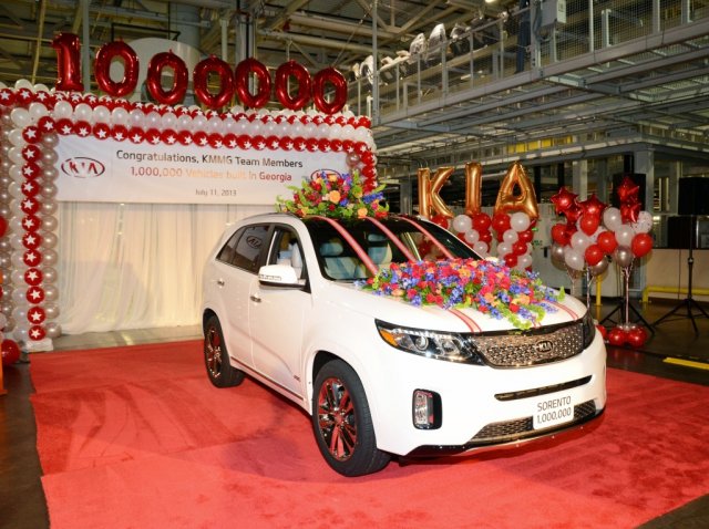 Kia произведе едномилионния автомобил в Джорджия