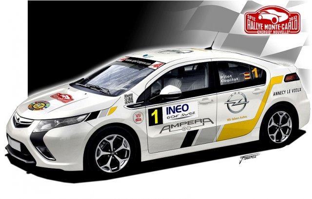 Opel Ampera дебютира на рали Монте Карло