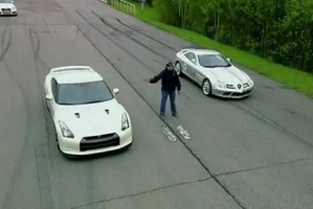 Aston Martin DBS VS Mercedes SLR McLaren VS Nissan GT-R