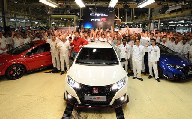 Honda Civic Type R се качи на конвейера