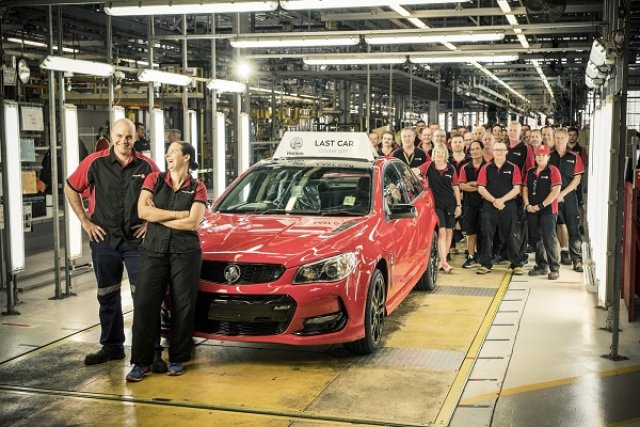 Holden произведе последния си автомобил
