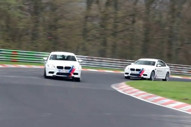 На борда на BMW M5 Nürburgring Taxi