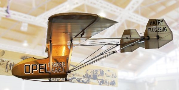 Реплика на Opel-RAK1, първия в света самолет с ракетно задвижване 