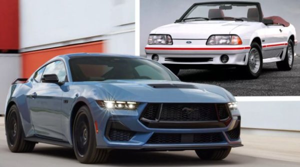 Фейслифтът от 1987 г. придаде аеродинамичен облик за всички модели на Ford - нещо, което преди се правеше само при версиите с турбокомпресор SVO. Версията GT получи този вариант без решетка на радиатора, който наистина изглежда безнадеждно остарял на фона на новия Mustang. А той се предлага с различни решетки за версиите Base и GT.