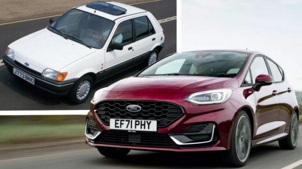 Третото поколение на Fiesta се появи през 1989 г., като получи предна част в стила на останалите масови модели на Ford без решетка. Сравнете я със седмото поколение от 2017 г., при която имаме познатия от моделите на Aston Martin детайл. За съжаление, това спаси малкият автомобил на Ford, който отива в историята след 47 години производство.