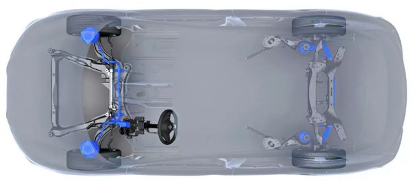 Подмяната на части на предното окачване тип McPherson започват рано - след 50-60 хиляди км, със стабилизаторни втулки. Подпорите на стабилизатора се предават по-късно - след 60-80 хиляди км. По-близо до 100 хиляди км може да излязат от строя лагерите и &bdquo;сайлент-блоковете&ldquo;. След 120&ndash;150 хиляди км идва ред на амортисьорите, които се сменят като комплект с главината на колесните лагери и сачмените лагери, което предполага подмяна на лостовия възел.

В независимо задно окачване с горни алуминиеви рамена, по-рано от 100 хиляди км само втулки и стабилизаторни подпори напомнят за себе си. Като цяло задното окачване е по-непретенциозно и издръжливо - рядко се наблюдава износване на &bdquo;сайлент-блокове&ldquo; преди 180-200 хиляди км. При правилна грижа с периодично почистване и смазване, спирачките не представляват изненади. 