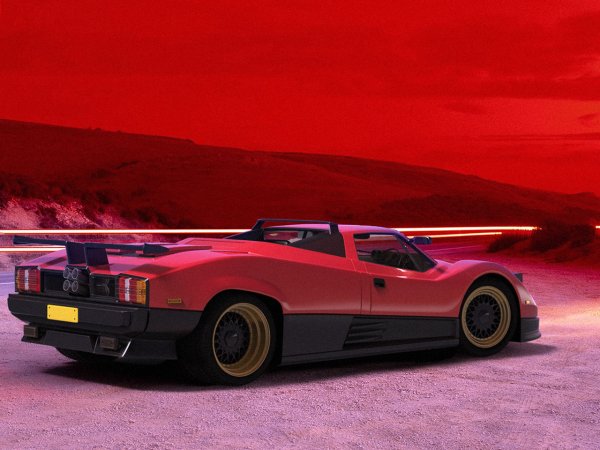 Pagani Zonda от 80-те години на миналия век. Снимките са дело на независим дизайнер от Турция