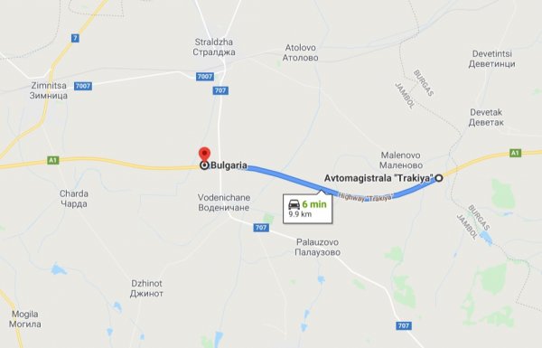 По един от най-скоро построените участъци на магистралата, на около 65 км след изхода от Бургас в посока София, често се образува аквапланинг заради странично оттичане на вода по платното. Конструкционен дефект на пътя, за който обаче не се предлага решение. 
 