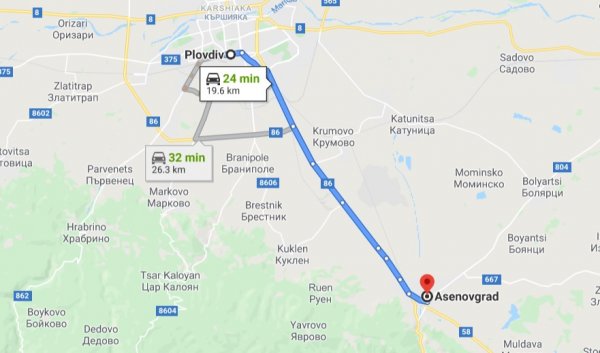 Още един съвсем прав път, където проблемите идват от интензивното движение, високата скорост и неадекватните опити за изпреварвания. 
