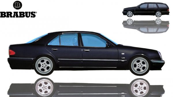 Така, през 1996 година, ателието от Ботроп монтира обичайния V12 и го "изцежда" до 580 к.с. и над 770 Нм. Brabus E V12 постига максимална скорост от 330 км/ч, с което влиза в Книгата на Гинес за най-бързия седан на планетата. Като е по-бърз дори от машини като Lamborghini Diablo.