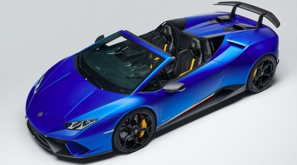 SVJ не е единственото открито и в същото време пистово "Ламбо". Има го и Huracan Performante Spyder. И тук затворената версия е носител на рекорд от "Нюрбургринг", но при кабриолетите все пак целта е друга. Атмосферният V10 звучи като истинска синфония. 
