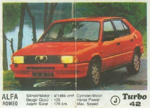Пълна серия от 100 картинки "Turbo".