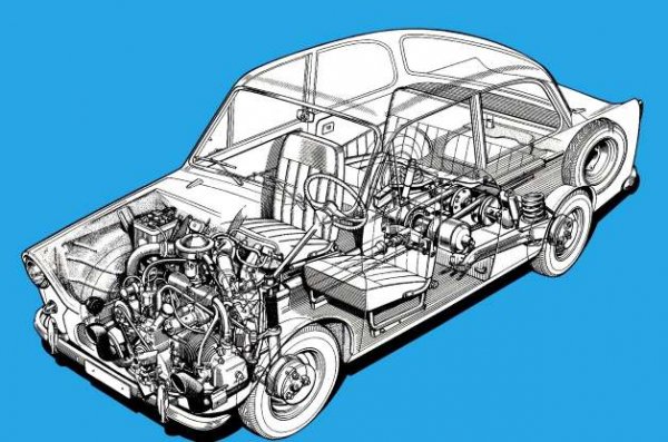 Холандската фирма DAF за първи път използва безстепенна трансмисия в своя модела 600. Проектираната от Хъб ван Доорн система работи с помощта на два конични барабана с ремък между тях. В зависимост от оборотите на двигателя и това, колко силно водачът подава газ, конусите се плъзгат един към друг, за да увеличат скоростта или се отдалечават за забавяне.
При DAF 600 мощността се подава към всяко задно колело от отделен гумен ремък. Системата няма задна предавка, като проблемът е решен с обръщане на посоката на задвижване в самата кутия. Така превозното средство може да се движи толкова бързо назад, колкото и напред.