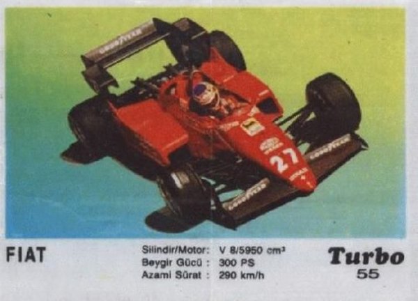 Пълна серия от 100 картинки "Turbo".