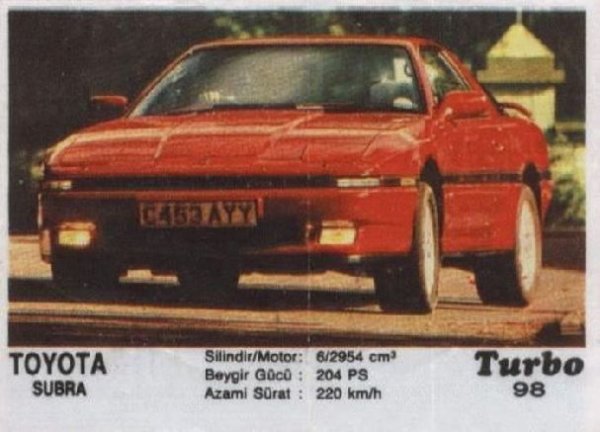 Пълна серия от 100 картинки "Turbo".