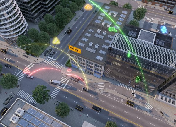 Continental разработи своя система, която да събира и обработва информацията от всички елементи в интелигентната градска инфраструктура