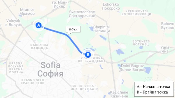 10-километров участък за засичане на средна скорост между отбивката за Илиянци и Чепинско шосе, работи и в двете посоки на движение. 
