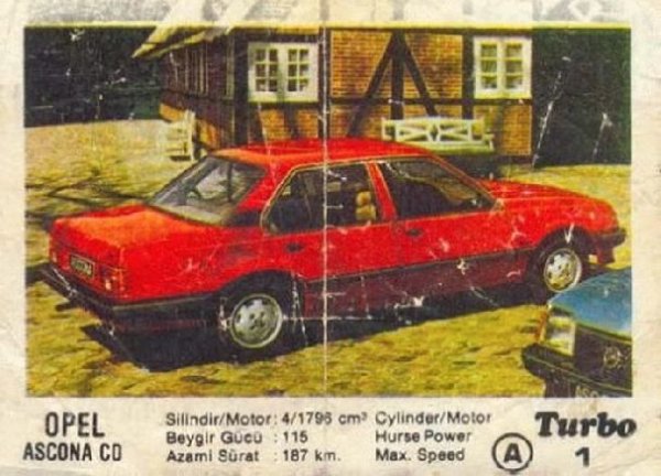 Пълна серия от 100 картинки "Turbo".