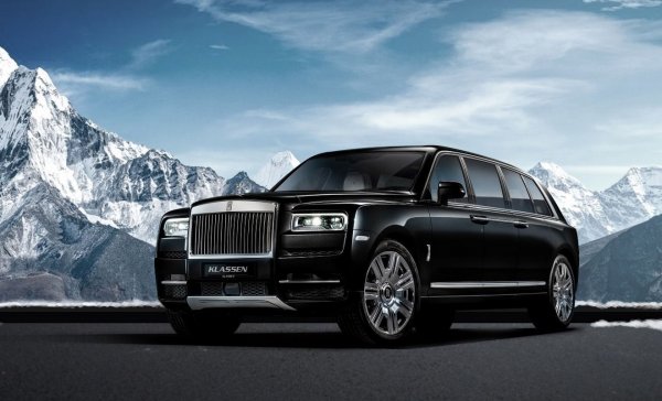 Почти 6-метровият SUV поскъпва до 2 милиона долара след намесата на Klassen. Всъщност, дължината на Cullinan нараства до 6,36 метра, а степента на балистична защита отговаря на ниво VR9, което е достатъчно да покрие преките попадения от АК-47, както и взрив с мощност, равняващ се на 15 килограма тротил.