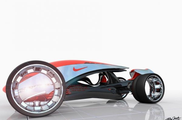 През 2012 г. производителят на спортна екипировка Nike представи пред света футуристичен болид за състезателни симулатор Grand Turismo 4. Върху създаването на машината е работил същият екип инженери, направи суперколата Saleen S7. Крайният резултат е спортен снаряд с 4 колела, който отзад е доста по-широк. В салона е поставена шофьорска седалка Nike Shox, а управлението става с биодатчици. Потенциалната максимална скорост е 370 км/ч.
