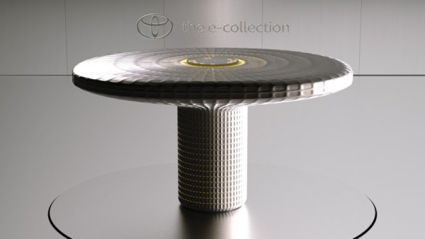 Маса, която адаптира своята височина, форма и размер благодарение на модулна, прибираща се структура. Тя може да се огъва като маса за хранене, бюро, детска пейка или масичка за кафе.
