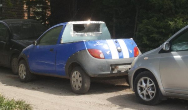 Религията на пикапите явно е достигнала и до Европа, и до този злощастен Ford Ka