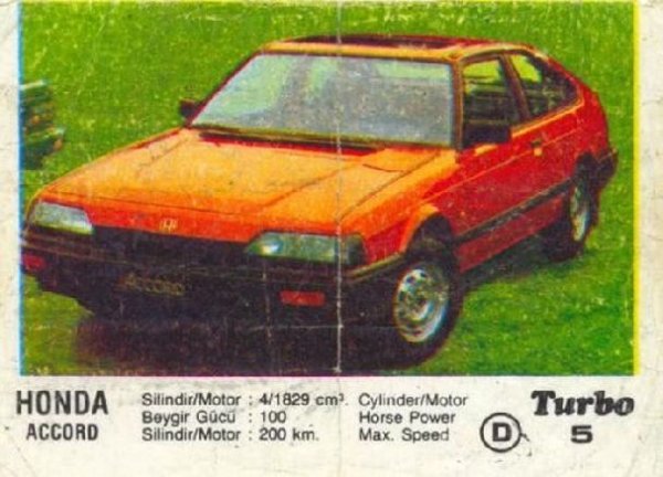 Пълна серия от 100 картинки "Turbo".