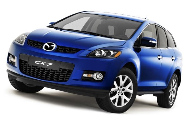 Mazda CX-7 в европейски вариант - леко модифицирана предница с променени фарове за мъгла и мигачи, а също и мигачи в страничните огледала, снимка: © Mazda Motor Europe 